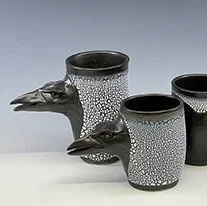 Raven Cup — Porcelain & Stoneware by Barbara Glynn Prodaniuk